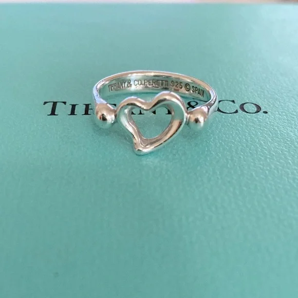 Tiffany Jewelry Tiffany Co Elsa Peretti Open Heart Ring